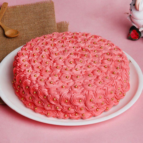Designer Red Rose Cake