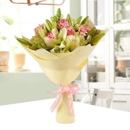 Carnation & Lillies Mixed Bouquet