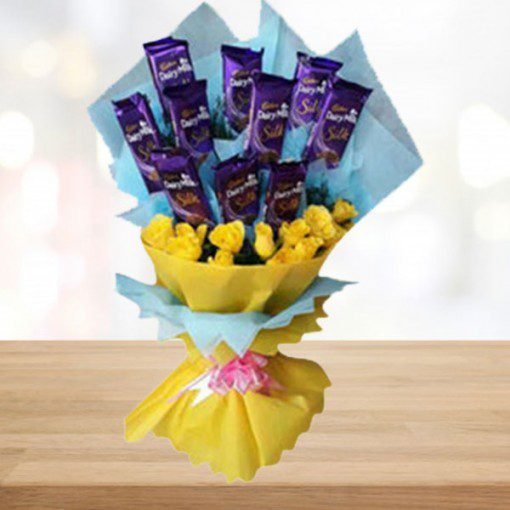 Flowers and Chocolate Bouquet
