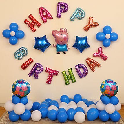 Peppa Pig Themed Birthday Decor