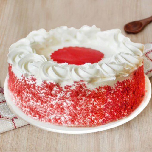 Round Shape Red Velvet Cake