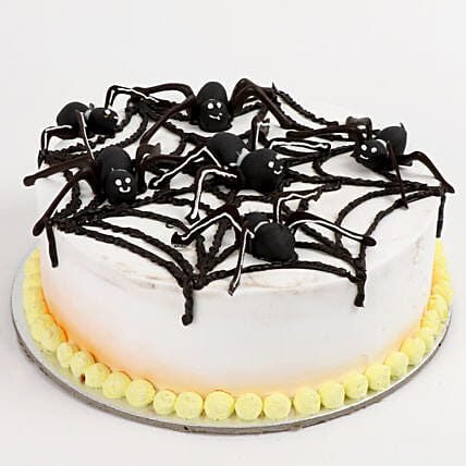 Spooky Spider Vanilla Cake